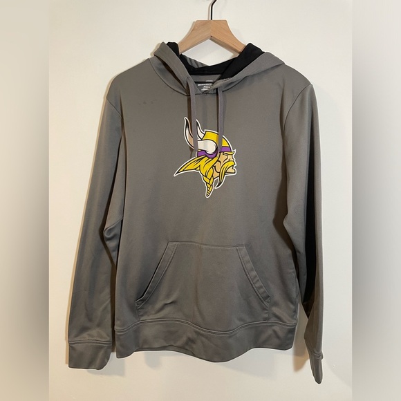 NFL Other - NFL MInnesota Vikings Gray Hooded Sweatshirt Men’s  Size Medium Hoodie Football
